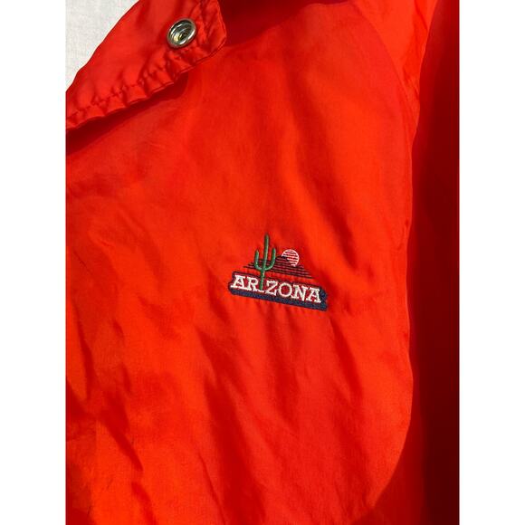 Vintage Red Windbreaker with Arizona Patch - Picture 2 of 7